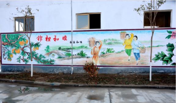 宾阳乡镇文化墙 乡风文明焕发新活力